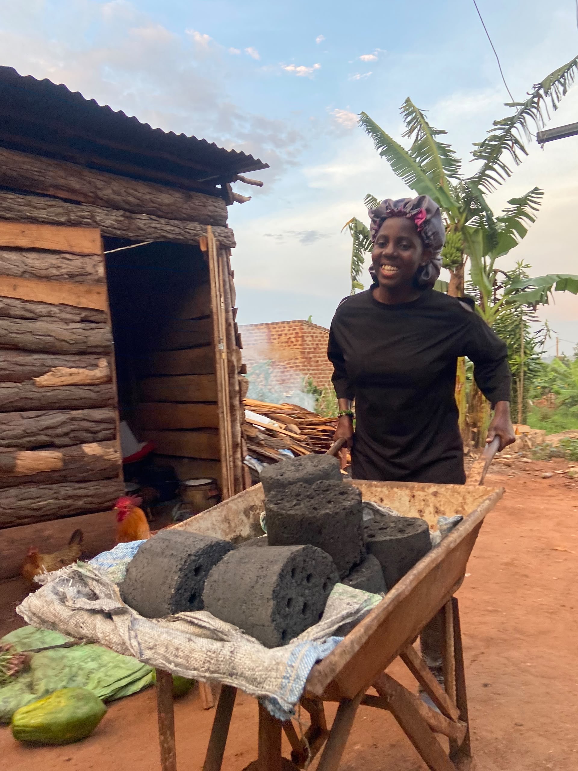 Community briquette making activity