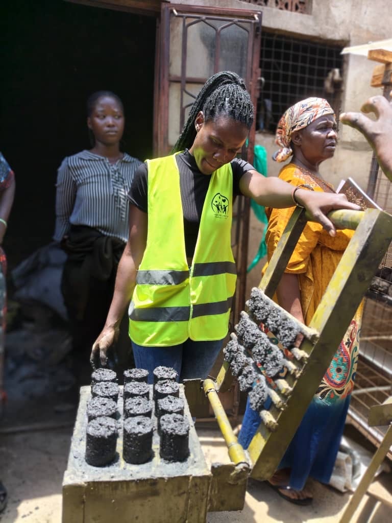 Community training on charcoal briquette making