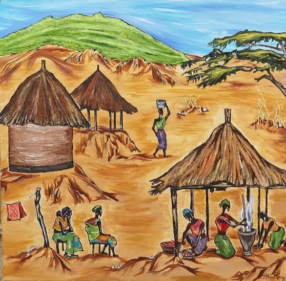 Original artwork from Front Aid community livelihoods work