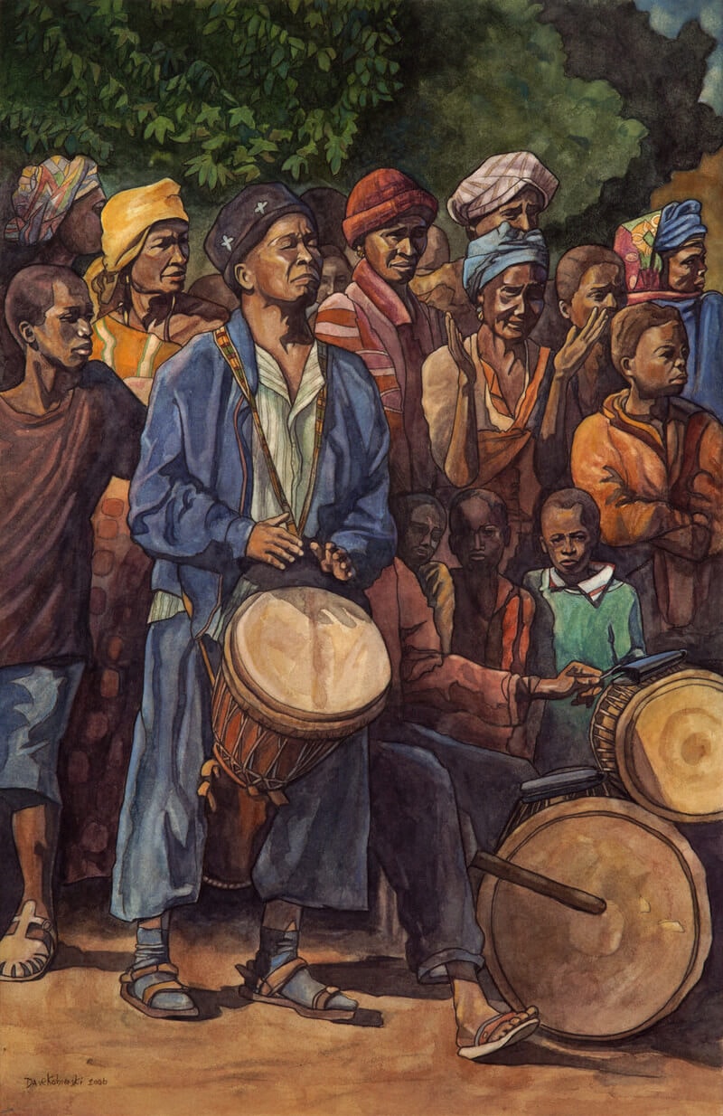 Original artwork from Front Aid community livelihoods work
