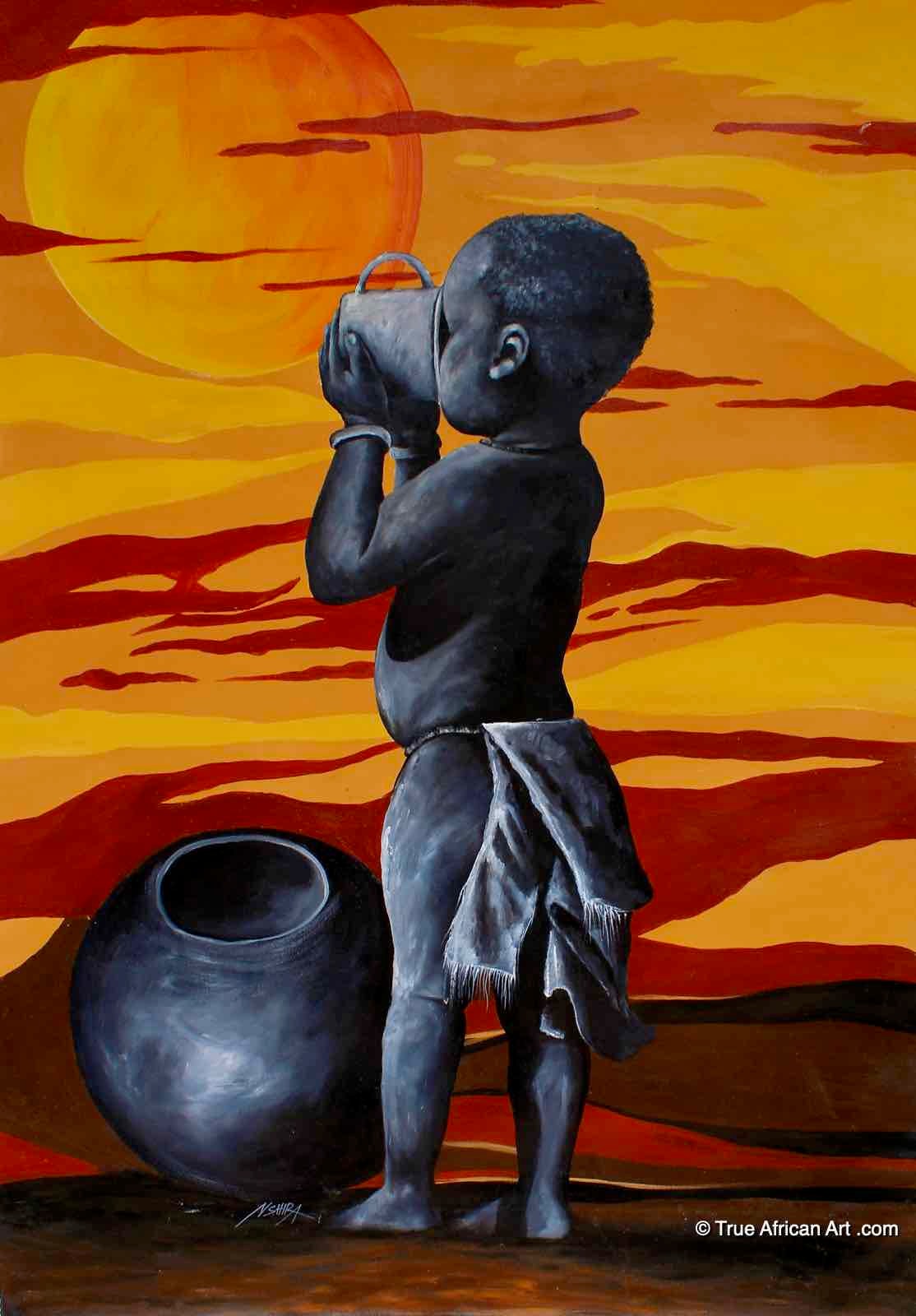 Original artwork from Front Aid community livelihoods work