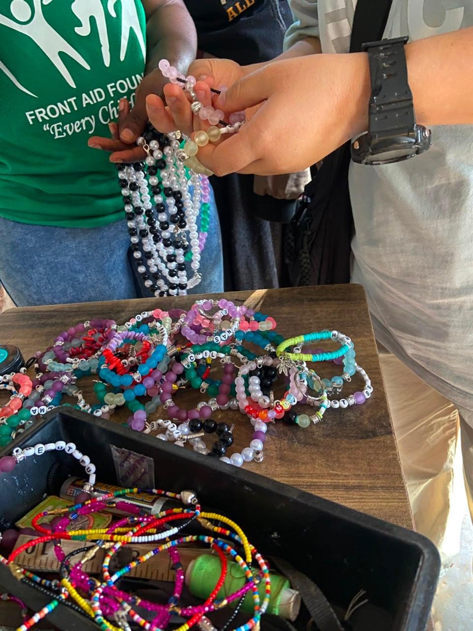 Handmade craft from Front Aid community livelihoods work